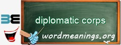 WordMeaning blackboard for diplomatic corps